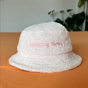 Pink Textured Bucket Hat